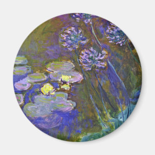 Aimant Claude Monet Nymphéas et Agapanthus