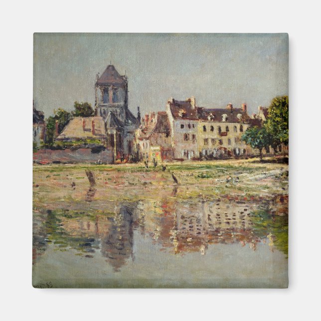 Aimant Claude Monet | Par la rivière à Vernon, 1883 (Devant)
