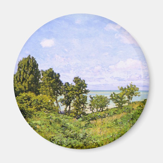 Aimant Claude Monet peinture, Au bord de la mer, (Devant)