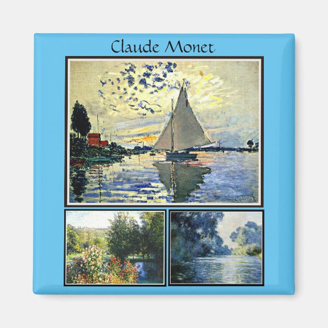 Aimant Claude Monet peinture célèbre (Devant)