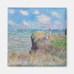 Aimant Claude Monet - Promenade Cliff à Pourville