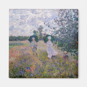Aimant Claude Monet - Promenade près d'Argenteuil