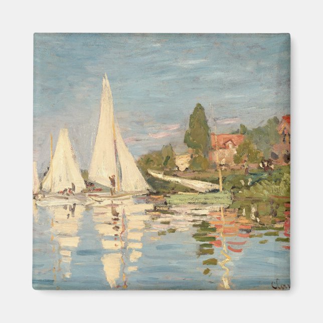 Aimant Claude Monet | Regatta at Argenteuil, c.1872 (Devant)