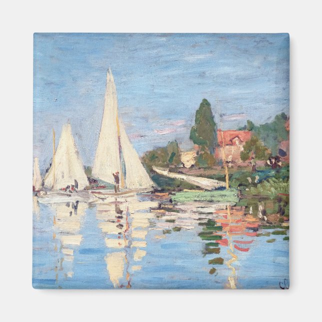 Aimant Claude Monet - Regattas à Argenteuil (Devant)
