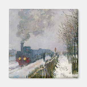Aimant Claude Monet - Train dans la neige / La Locomotive