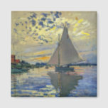 Aimant Claude Monet - Voilier au Petit-Gennevilliers<br><div class="desc">Bateau à voile au Petit-Gennevilliers / Voilier au Petit-Gennevilliers - Claude Monet,  1874</div>