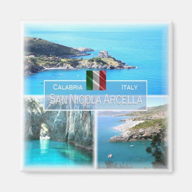 Aimant CLB012 SAN NICOLA ARCELLA - Calabre - Réfrigérateu (Devant)
