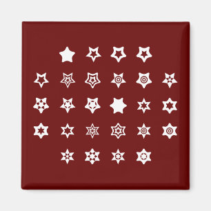 Aimant Clé de code de chiffrement ABC to Star Symboles su