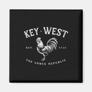 Aimant Clé drôle Ouest Rooster Poulet Lever du soleil Pêc