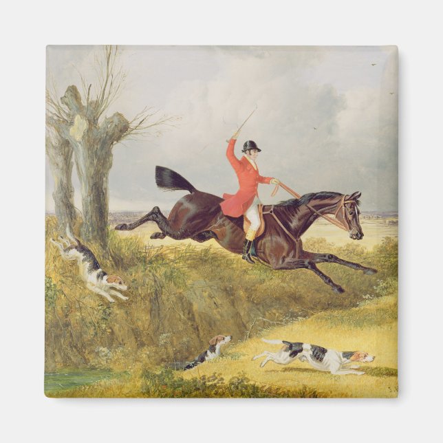 Aimant Clearing a Ditch, 1839 (huile sur panneau) (Devant)