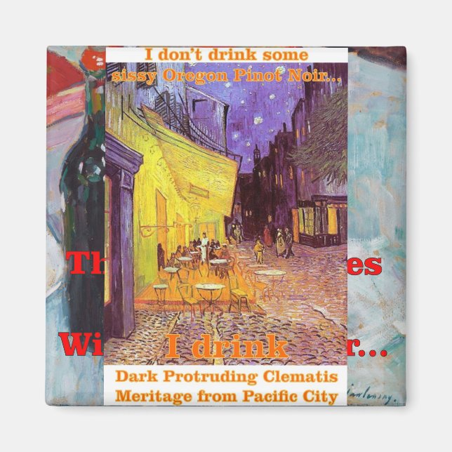 Aimant Clematis Meritage Wine Pacific Sombre Saillant (Devant)