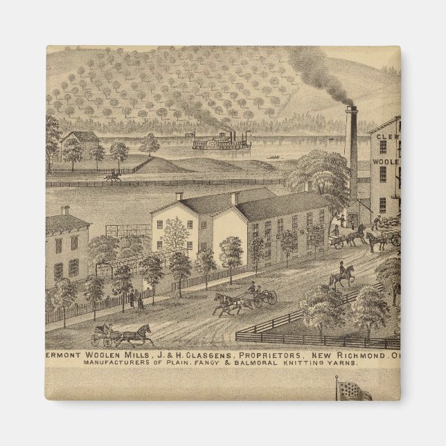 Aimant Clermont Woolen Mills (Devant)