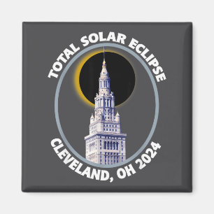 Aimant Cleveland Ohio 2024 Trajectoire de l'éclipse solai