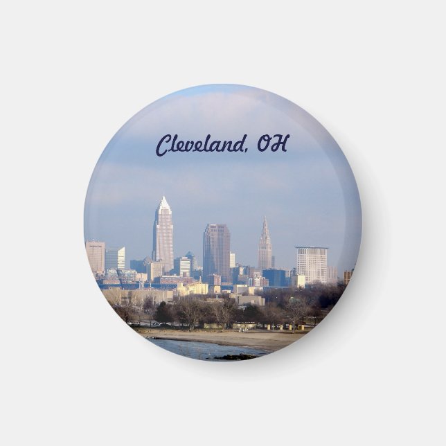 Aimant Cleveland, Ohio View (Edgewater)Magnet (Devant)