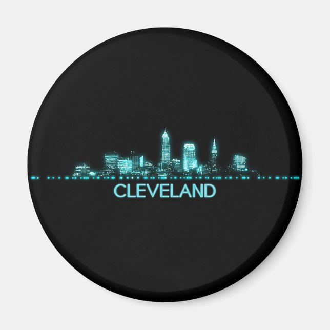 Aimant Cleveland Skyline (Devant)