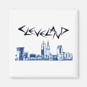 Aimant Cleveland Skyline