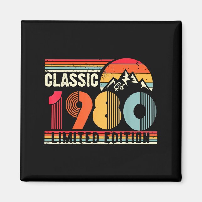 Aimant Clic 1980 Édition Limitée 45 Ans 45e Anniversaire (Devant)