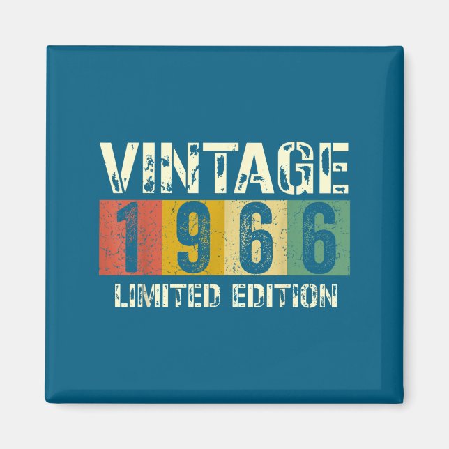 Aimant Clic 60 Birthday Decorations Men 60yr 1966 60th Bi (Devant)