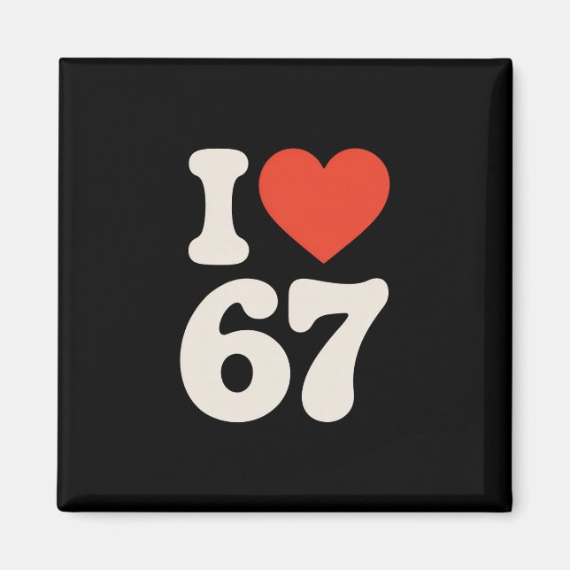 Aimant Clic 67 Meme - J'aime Six Sept  (Devant)