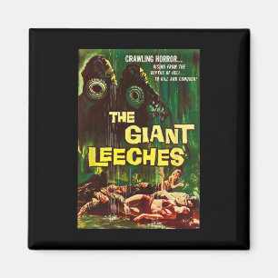 Aimant Clic de sangsues géantes Halloween Monster Poster