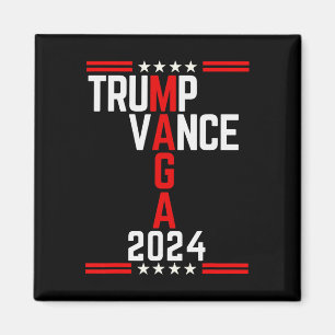 Aimant Clic Trump Vance 2024 Retro Stripe Trump Jd Vance