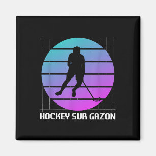 Aimant Clic Vintage Retro Hockey sur gazon