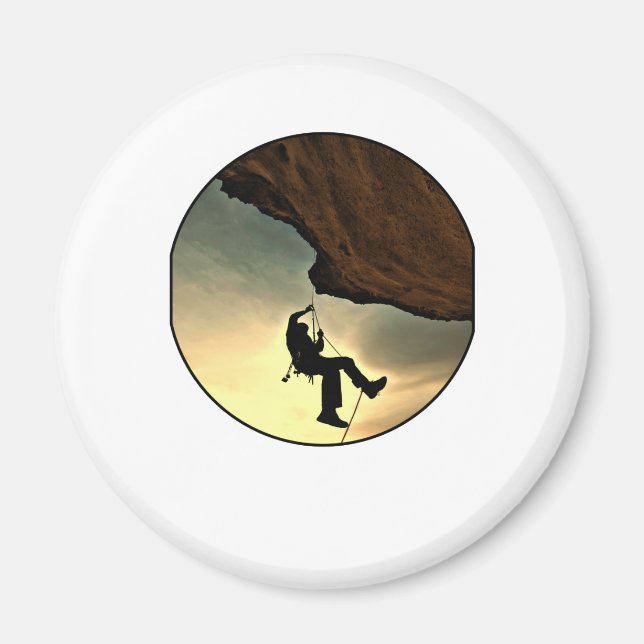 Aimant Climbing mountain man (Devant)