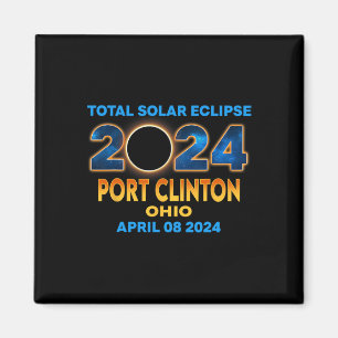 Aimant Clinton Ohio Eclipse 2024 Total Éclipse Solaire