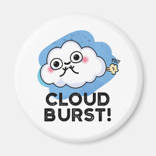 Aimant Cloud Burny Funny Cloud Fart Pun