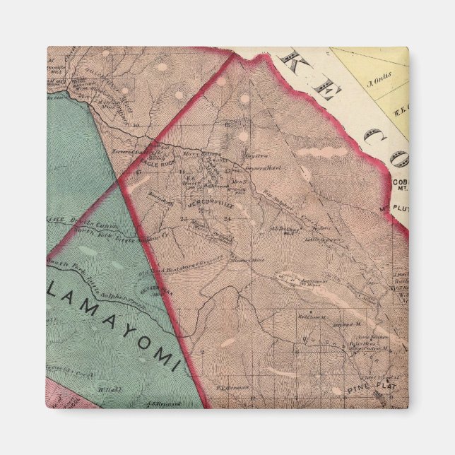 Aimant Cloverdale, Washington, Mendocino (Devant)