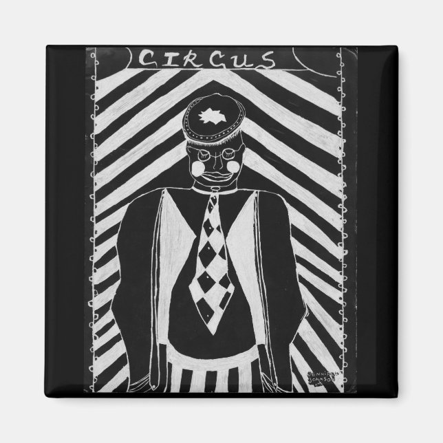 Aimant Clown cirque (Devant)