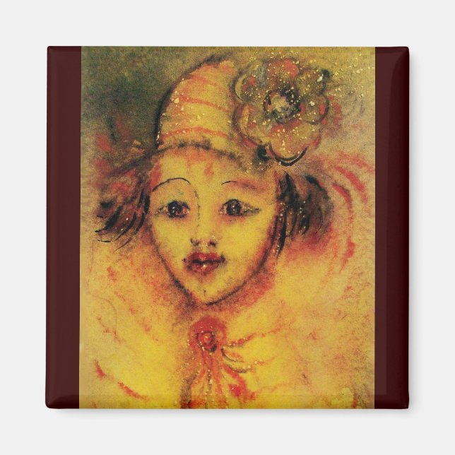 AIMANT CLOWN EN JAUNE (Devant)