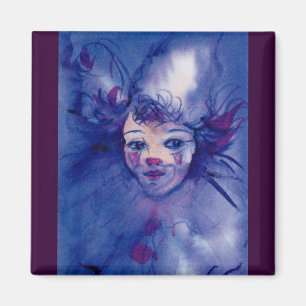 AIMANT CLOWN EN VIOLET
