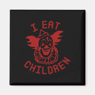 Aimant Clown Je Mange Enfants Halloween Drôle Halloween C