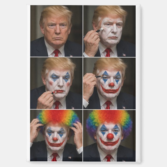 Aimant Clown Trump (Recto)