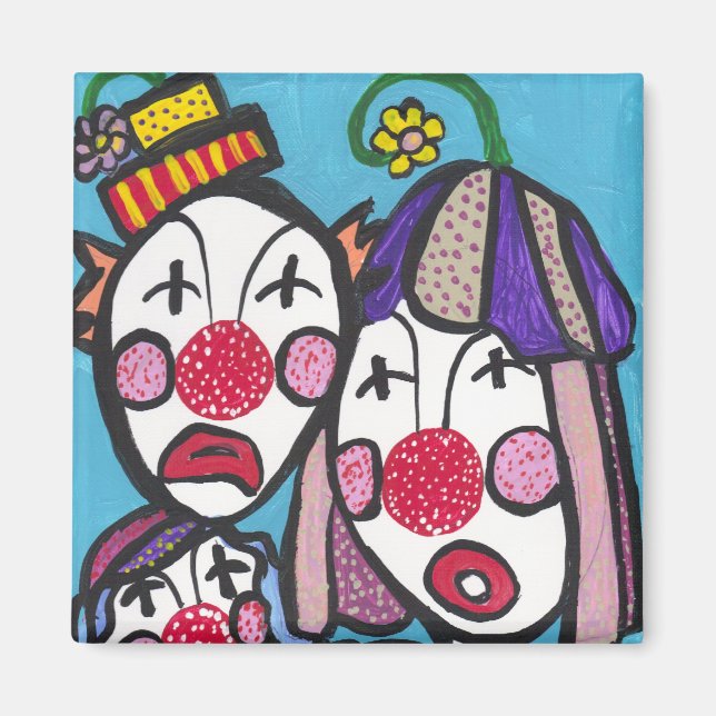 Aimant Clowns autour (Devant)