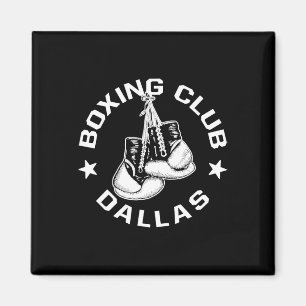 Aimant Club De Boxe Dallas Gants Graphique Pour Un Lov De