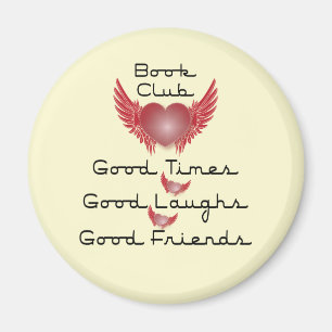 Aimant club de livres avec conception cardiaque