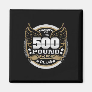 Aimant Club de squat de 225 kg pour powerlifter haltéroph
