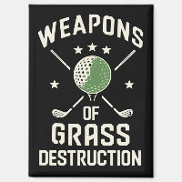 Clubs de golf de destruction d'herbe Sarcastique