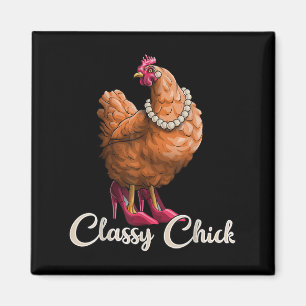 Aimant Cly Chick Shirt Drôle Chicken Girl Hen Lover Farm