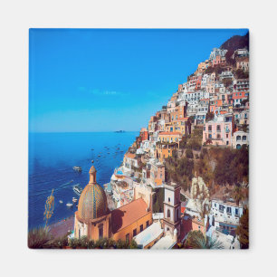 Aimant CMP008 POSITANO, CÔTE AMALFI, Italie, Réfrigérateu