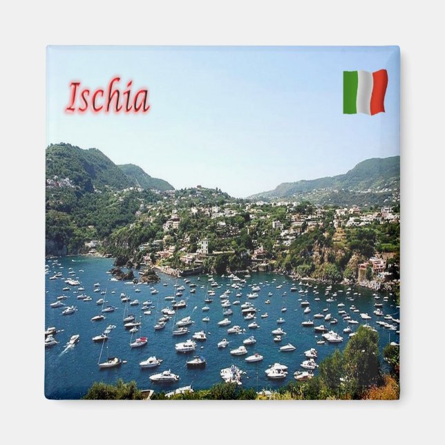Aimant CMP062 ISCHIA, Port, Campanie, Italie, Frigo (Devant)