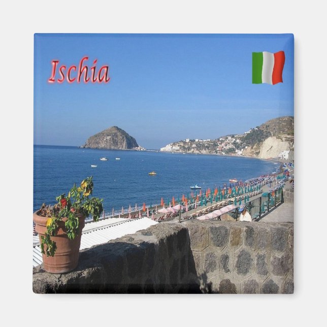 Aimant CMP063 ISCHIA, Campanie, Italie, Réfrigérateur (Devant)