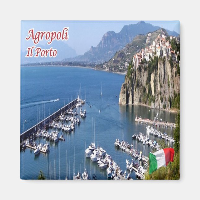 Aimant CMP129 AGROPOLI, SALERNO, Le Port, Réfrigérateur (Devant)