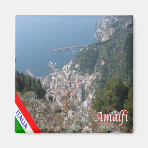 Aimant CMP135 AMALFI, vue aérienne, Italie, réfrigérateur