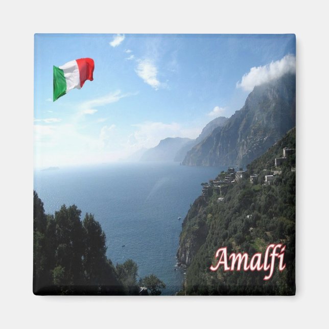 Aimant CMP143 AMALFI, Panorama, Italie, réfrigérateur (Devant)