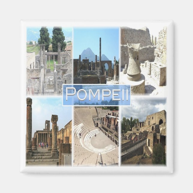 Aimant CMP155 POMPEII les ruines, Pompéi, Campanie, Frigo (Devant)