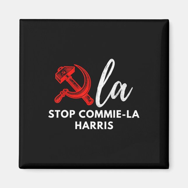 Aimant Coach Commie-la Kamala Harris Tim Wheimer 2024 La (Devant)