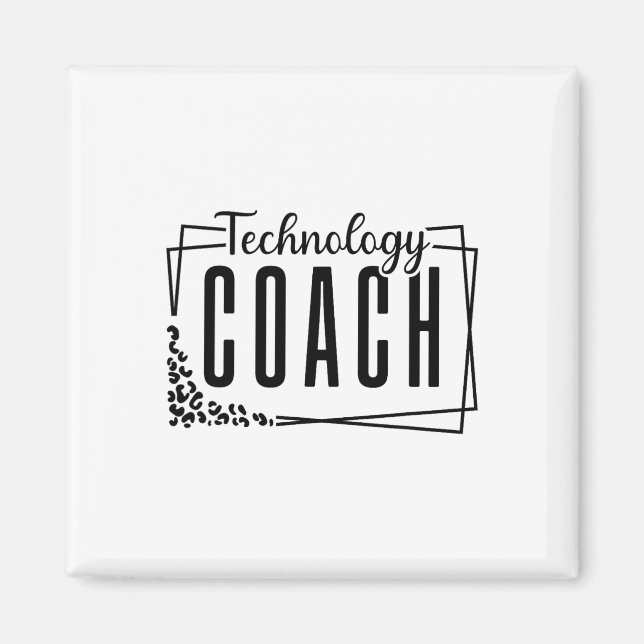 Aimant Coach en technologie pédagogique design cool pour  (Devant)